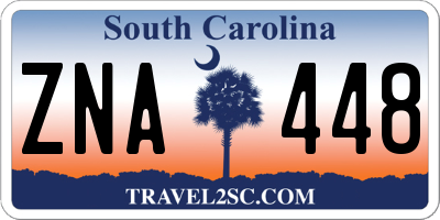 SC license plate ZNA448