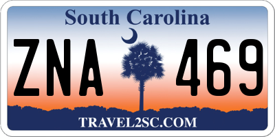 SC license plate ZNA469