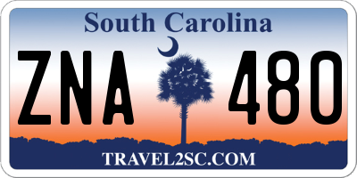 SC license plate ZNA480