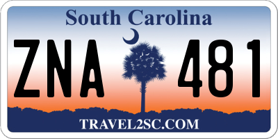 SC license plate ZNA481