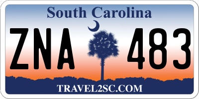 SC license plate ZNA483