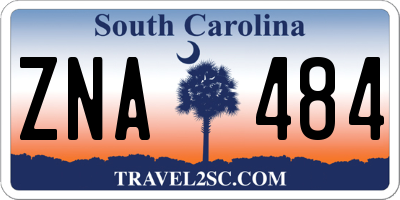 SC license plate ZNA484