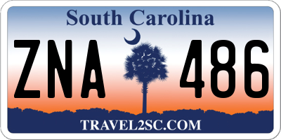 SC license plate ZNA486