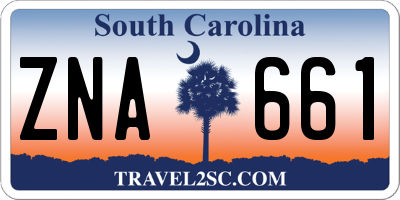SC license plate ZNA661