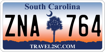 SC license plate ZNA764