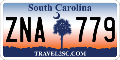 SC license plate ZNA779