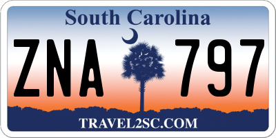 SC license plate ZNA797