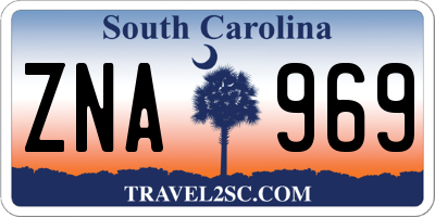 SC license plate ZNA969
