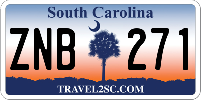 SC license plate ZNB271