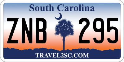 SC license plate ZNB295