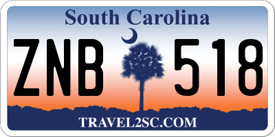 SC license plate ZNB518