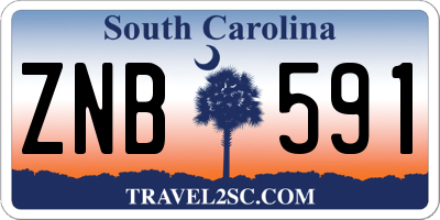 SC license plate ZNB591