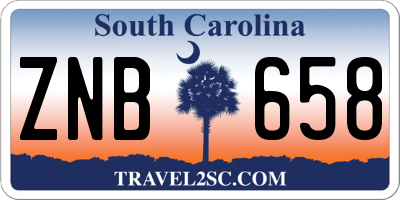 SC license plate ZNB658