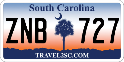 SC license plate ZNB727