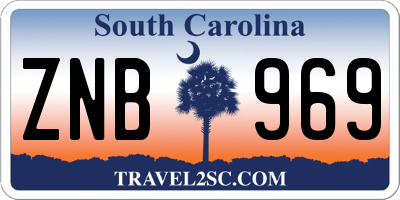 SC license plate ZNB969