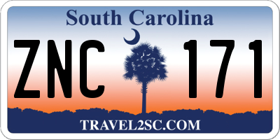 SC license plate ZNC171