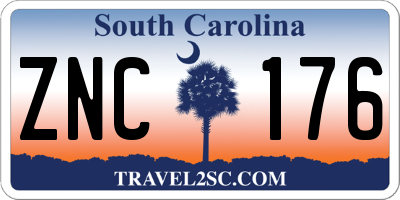 SC license plate ZNC176