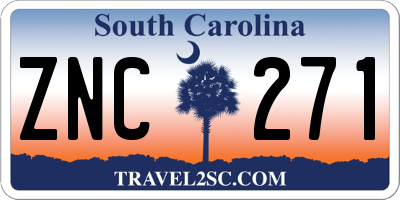 SC license plate ZNC271