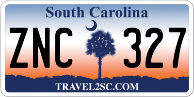 SC license plate ZNC327