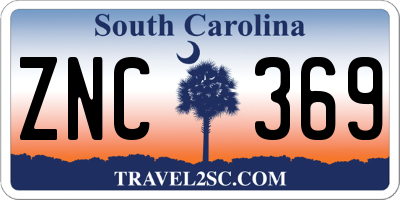 SC license plate ZNC369