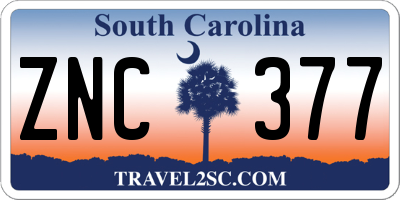 SC license plate ZNC377