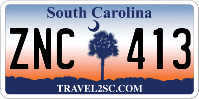 SC license plate ZNC413