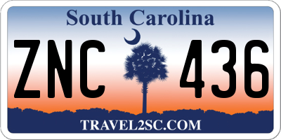 SC license plate ZNC436