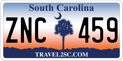 SC license plate ZNC459