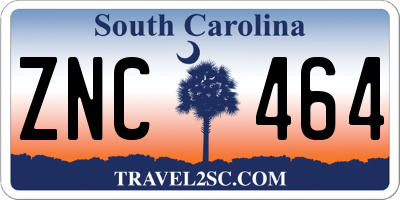 SC license plate ZNC464