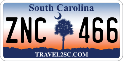 SC license plate ZNC466