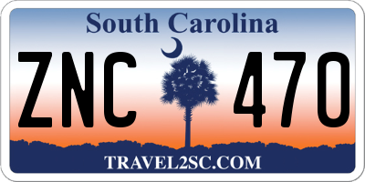 SC license plate ZNC470