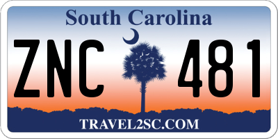 SC license plate ZNC481