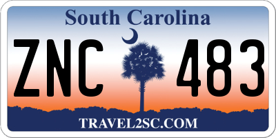 SC license plate ZNC483