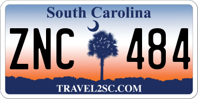 SC license plate ZNC484