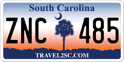SC license plate ZNC485