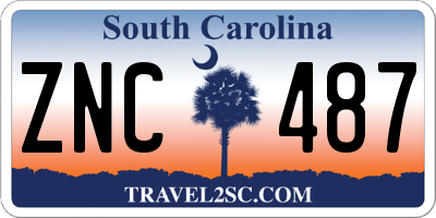 SC license plate ZNC487