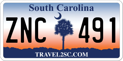 SC license plate ZNC491