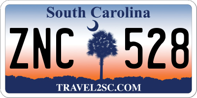 SC license plate ZNC528