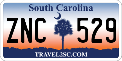 SC license plate ZNC529