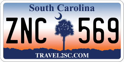 SC license plate ZNC569