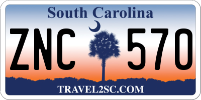 SC license plate ZNC570