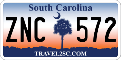SC license plate ZNC572