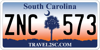 SC license plate ZNC573