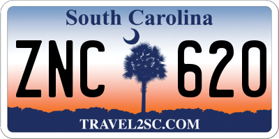 SC license plate ZNC620