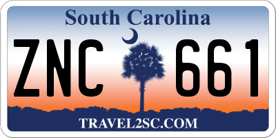 SC license plate ZNC661