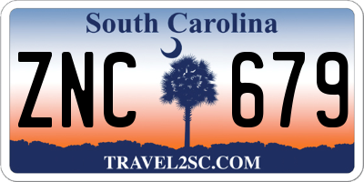 SC license plate ZNC679