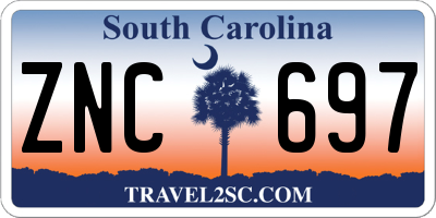 SC license plate ZNC697