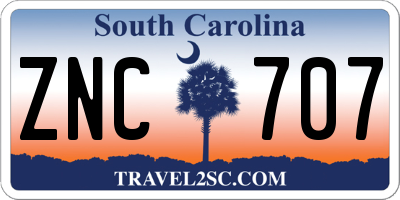 SC license plate ZNC707