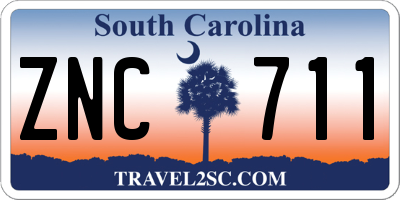 SC license plate ZNC711