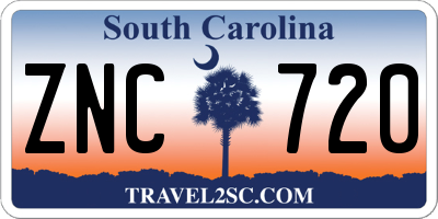 SC license plate ZNC720